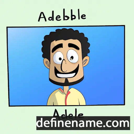 cartoon of the name Abdellah