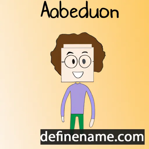 cartoon of the name Abdenour