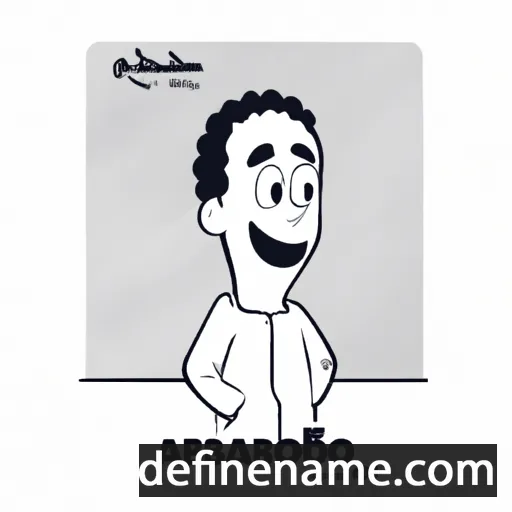 cartoon of the name Abderraouf