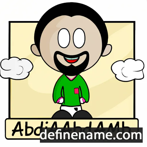 cartoon of the name Abdirahman