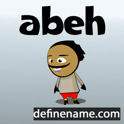 cartoon of the name Abebech