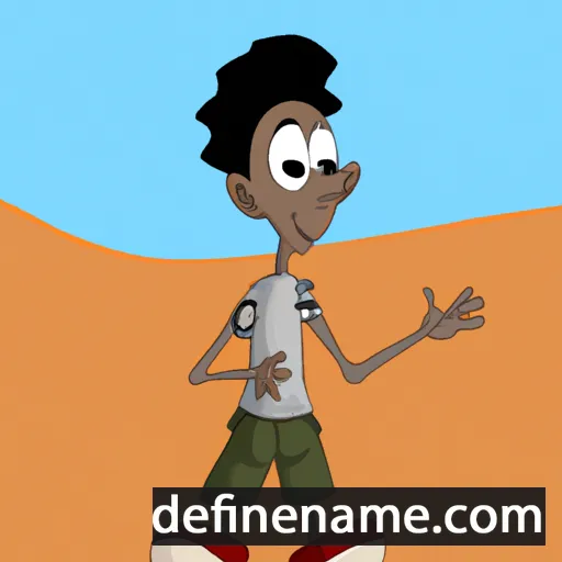 cartoon of the name Abedjundeyo