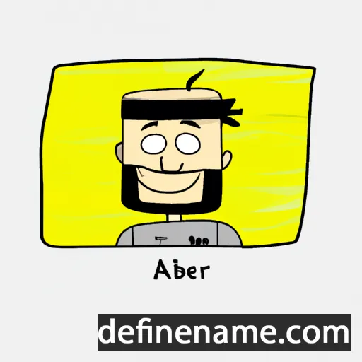 cartoon of the name Abeer