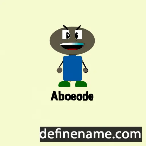 cartoon of the name Abegunde