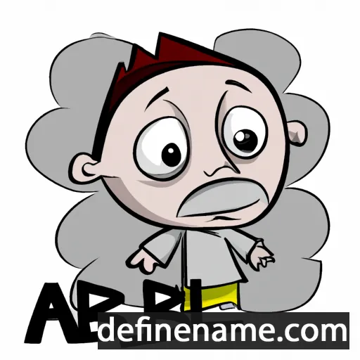 cartoon of the name Abel