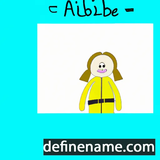 cartoon of the name Abeline