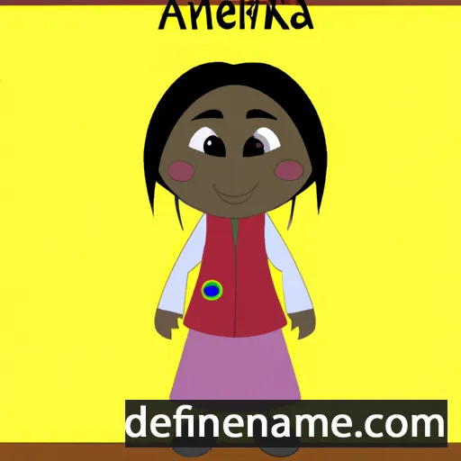 cartoon of the name Abenanka