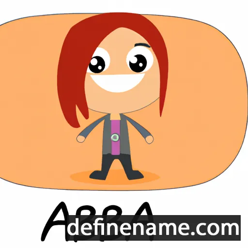 cartoon of the name Abera