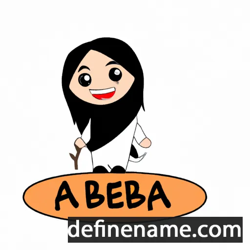 cartoon of the name Aberah