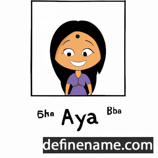 cartoon of the name Abhaya