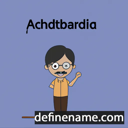 cartoon of the name Abhichandra