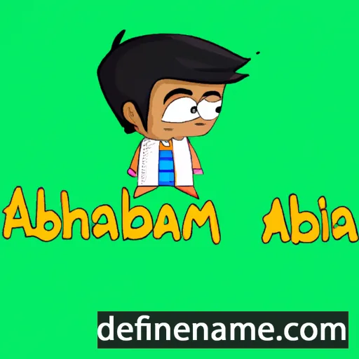 cartoon of the name Abhimaan