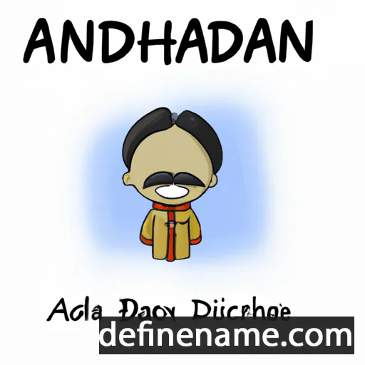 cartoon of the name Abhinandan