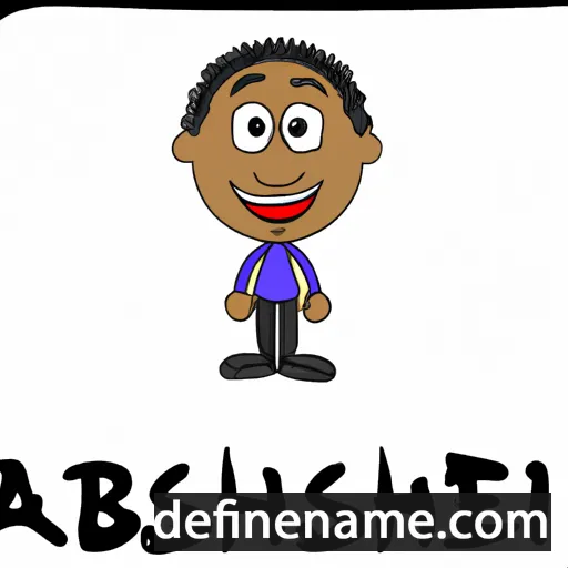 cartoon of the name Abhinesh