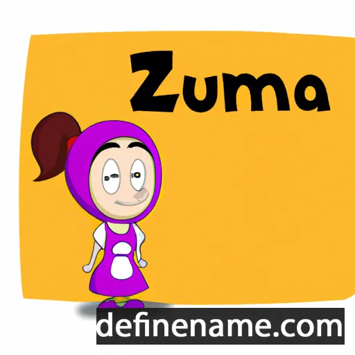 cartoon of the name Zümra