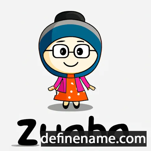 cartoon of the name Zubaida