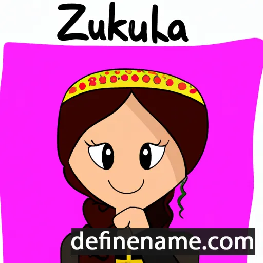 cartoon of the name Zulekha