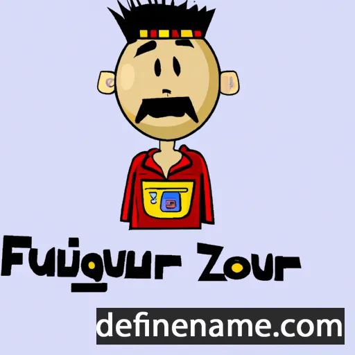 cartoon of the name Zulfaqar