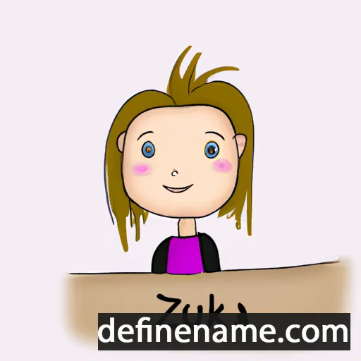 cartoon of the name Zuzka