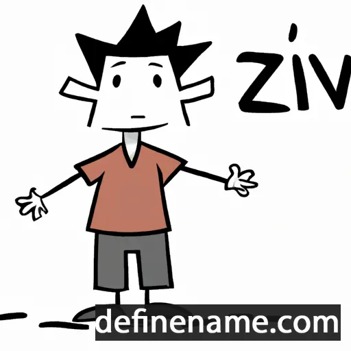 cartoon of the name Zvi