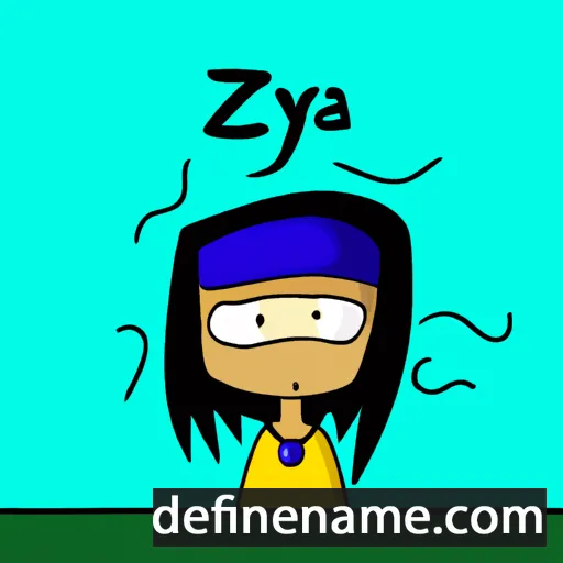 cartoon of the name Zyta