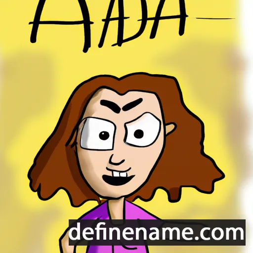 cartoon of the name Ádá