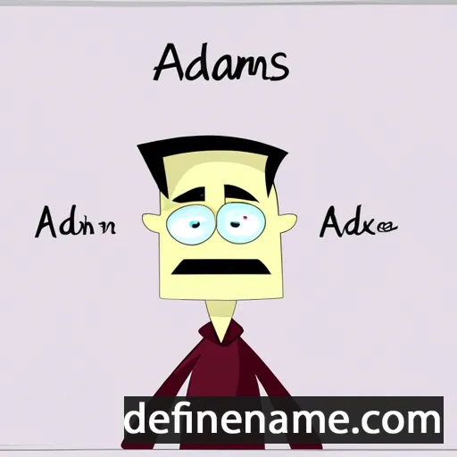 cartoon of the name Ādams