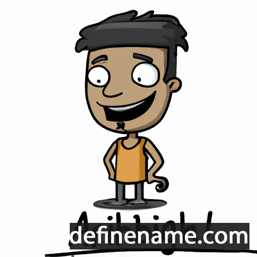 cartoon of the name Abhiraj