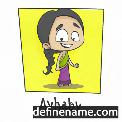 cartoon of the name Abhiya