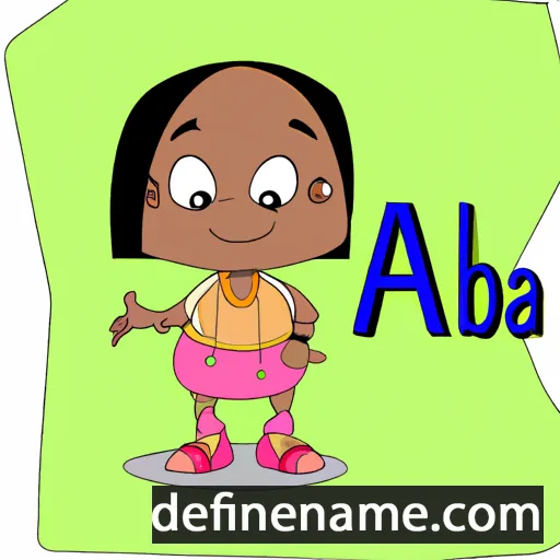 cartoon of the name Abia