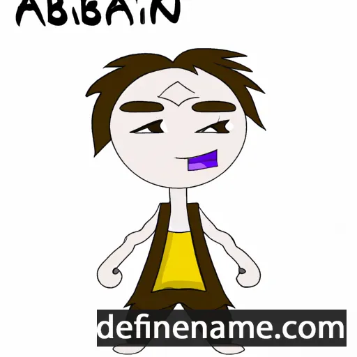 cartoon of the name Abian