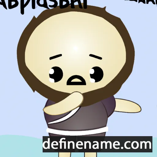 cartoon of the name Abiasaph