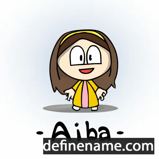 cartoon of the name Abida