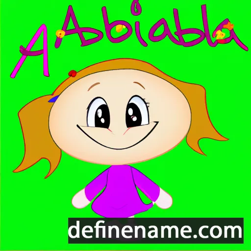 cartoon of the name Abigaila