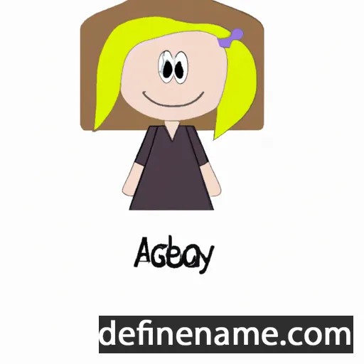 cartoon of the name Abigay