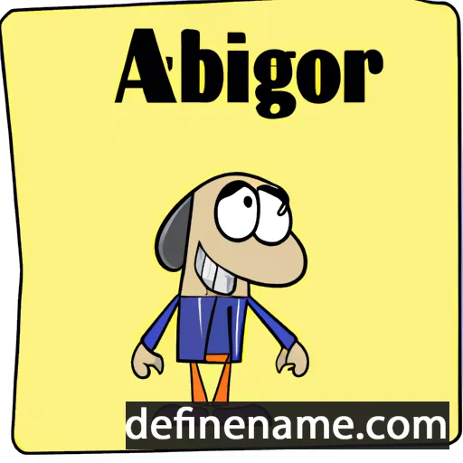 cartoon of the name Abigor