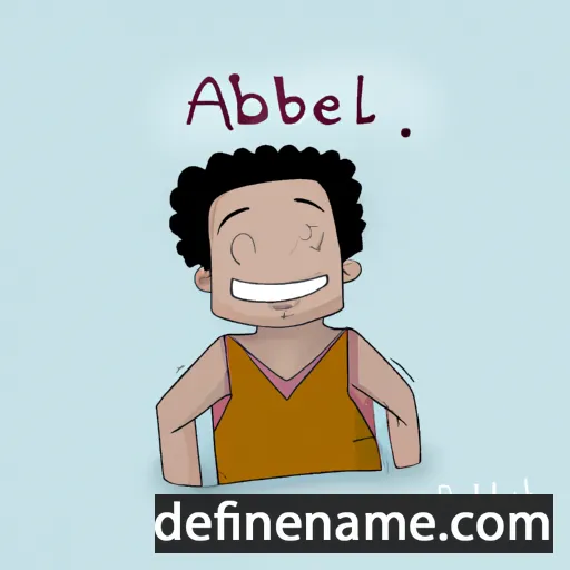 cartoon of the name Abihel