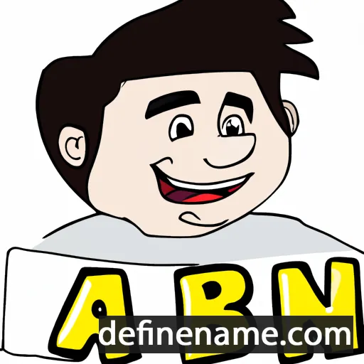 cartoon of the name Abin