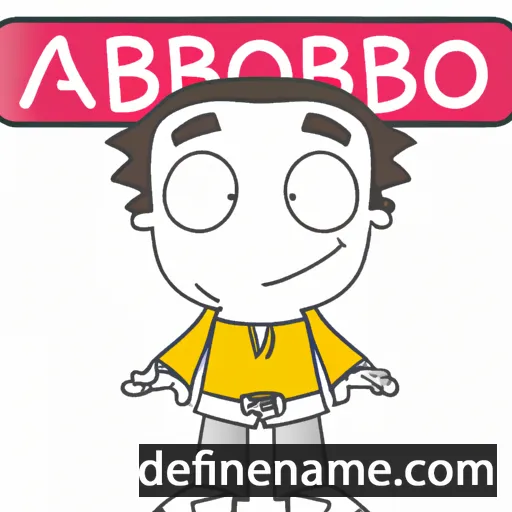 cartoon of the name Abinos