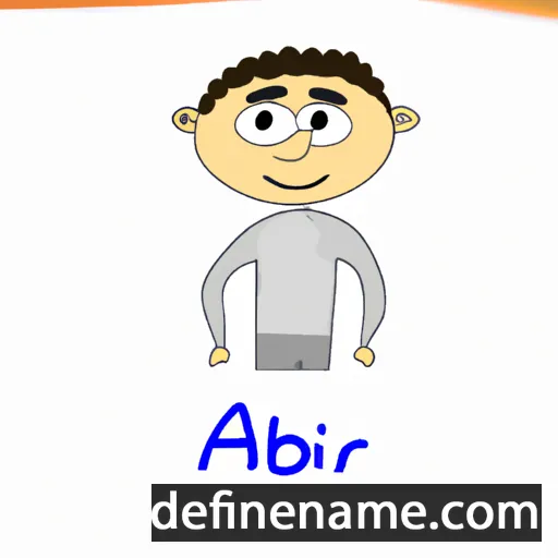 cartoon of the name Abir