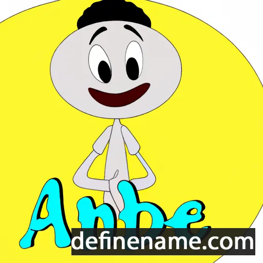 cartoon of the name Abnie