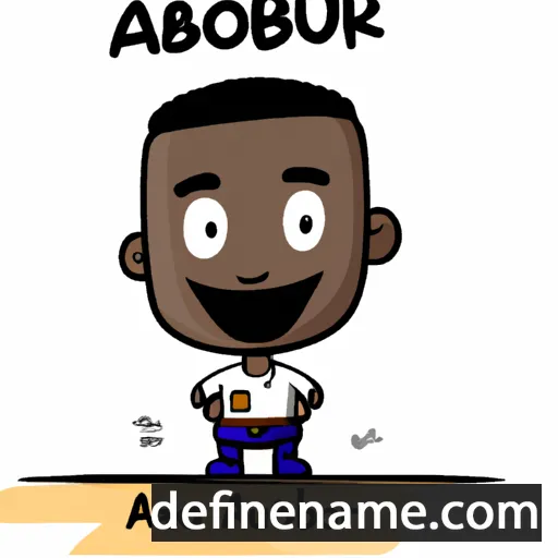 cartoon of the name Aboubakar