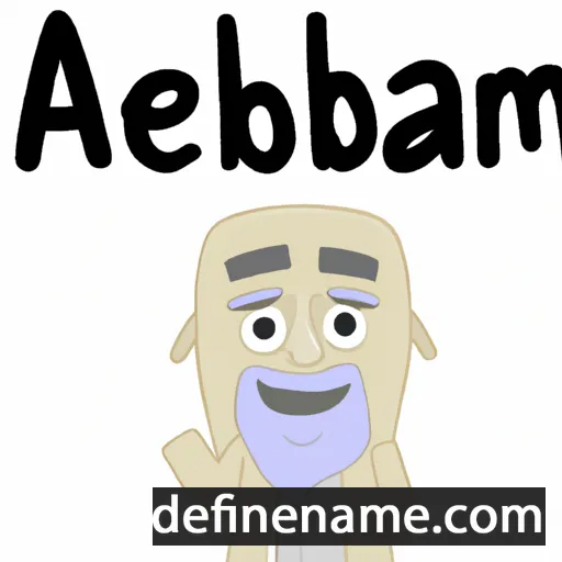 cartoon of the name Abreham