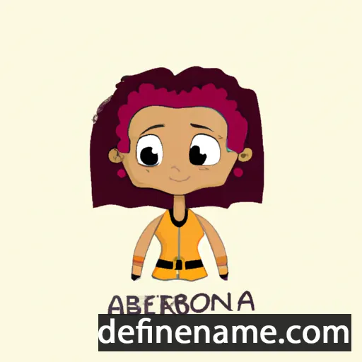 cartoon of the name Abreona