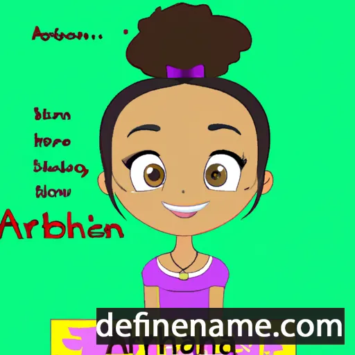 cartoon of the name Abrianna