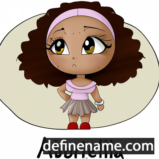 cartoon of the name Abriella