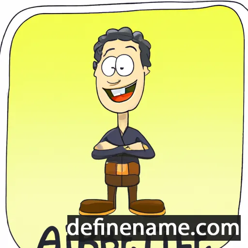 cartoon of the name Abrihet