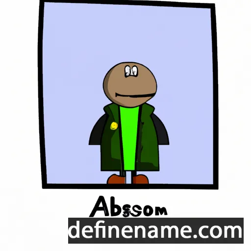 cartoon of the name Absolom