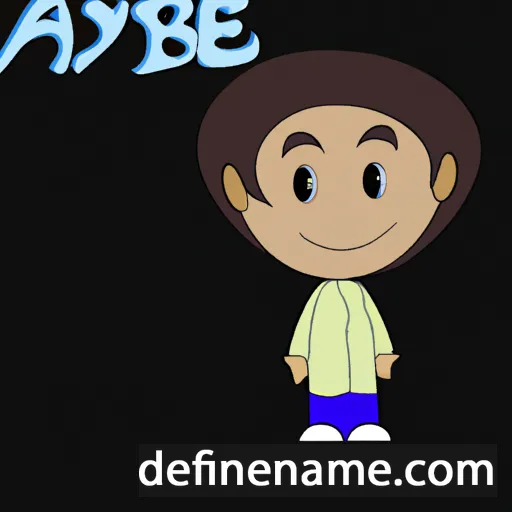 cartoon of the name Abye