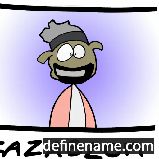 cartoon of the name Abzal